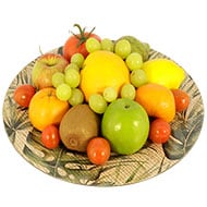Vers fruit op een bord gedecoreerd bezorgen in Den-haag